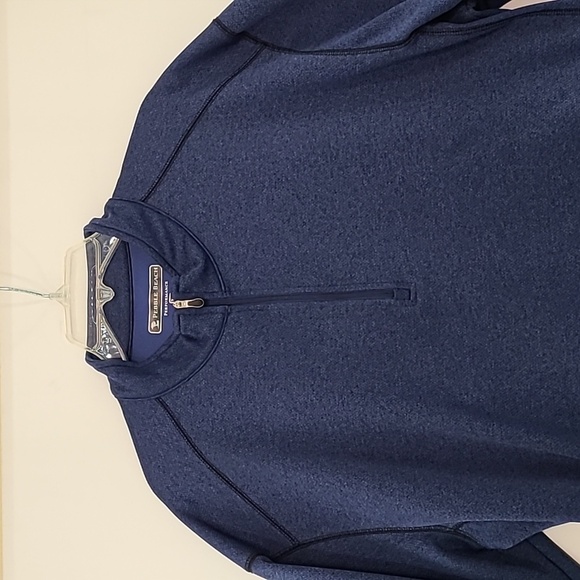 PEBBLE BEACH Blue Performance 1/4 Zip Long Sleeve Sweatshirt - Size XL - Picture 2 of 9